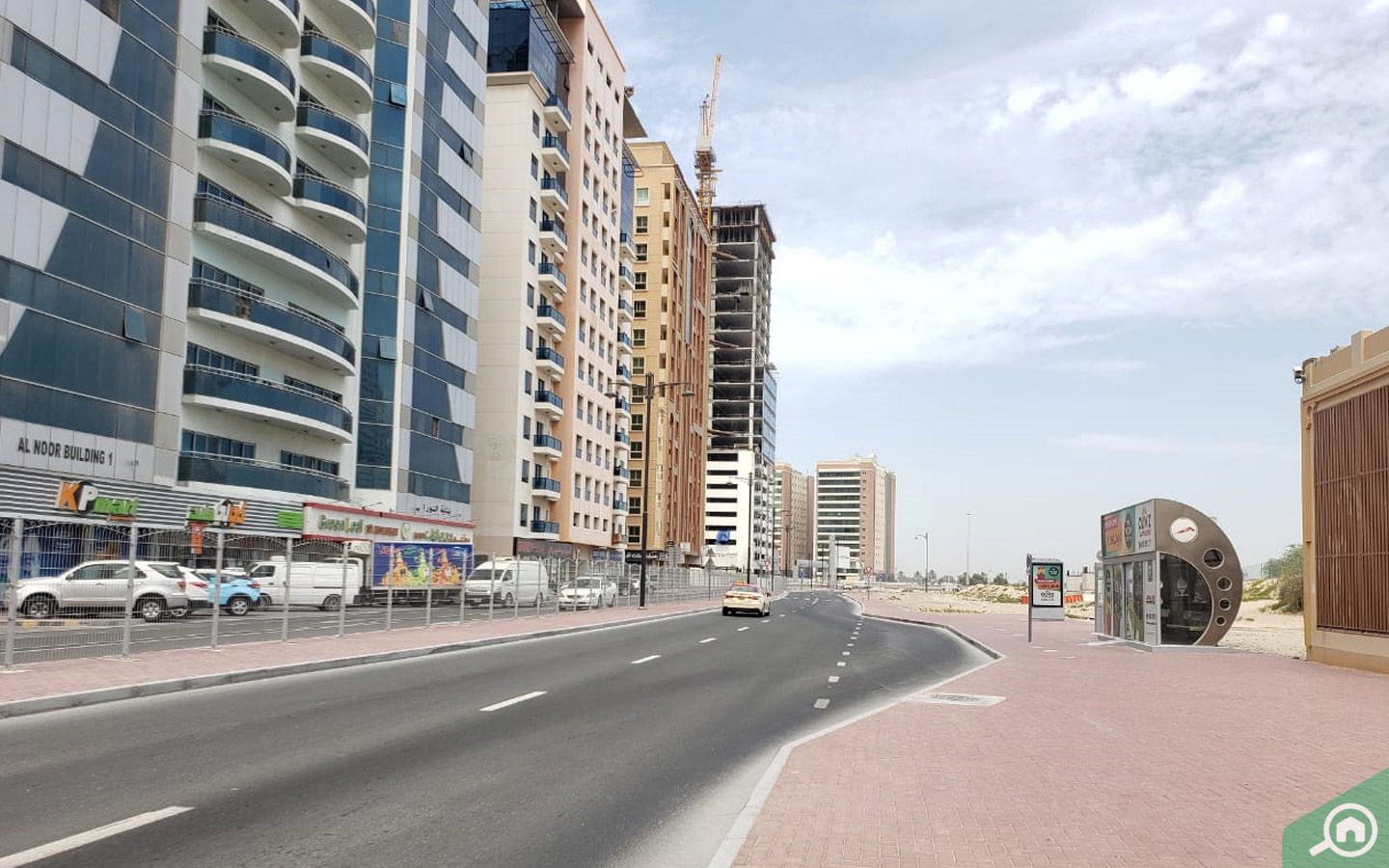 الشارع المحاذي لبناية الكعبي في النهدة دبي