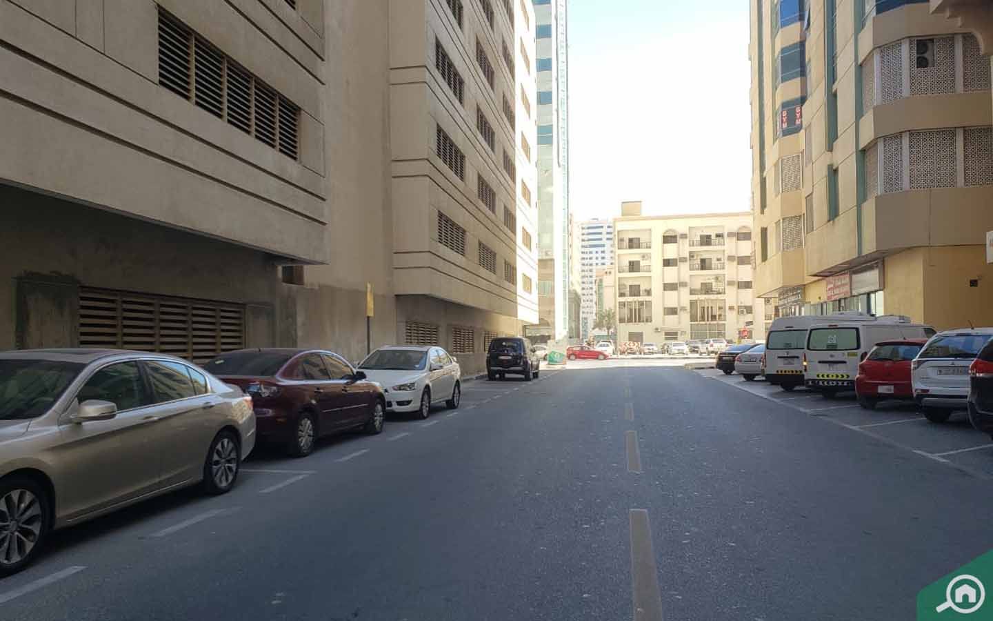 الشارع المحاذي لبرج الميثا 1