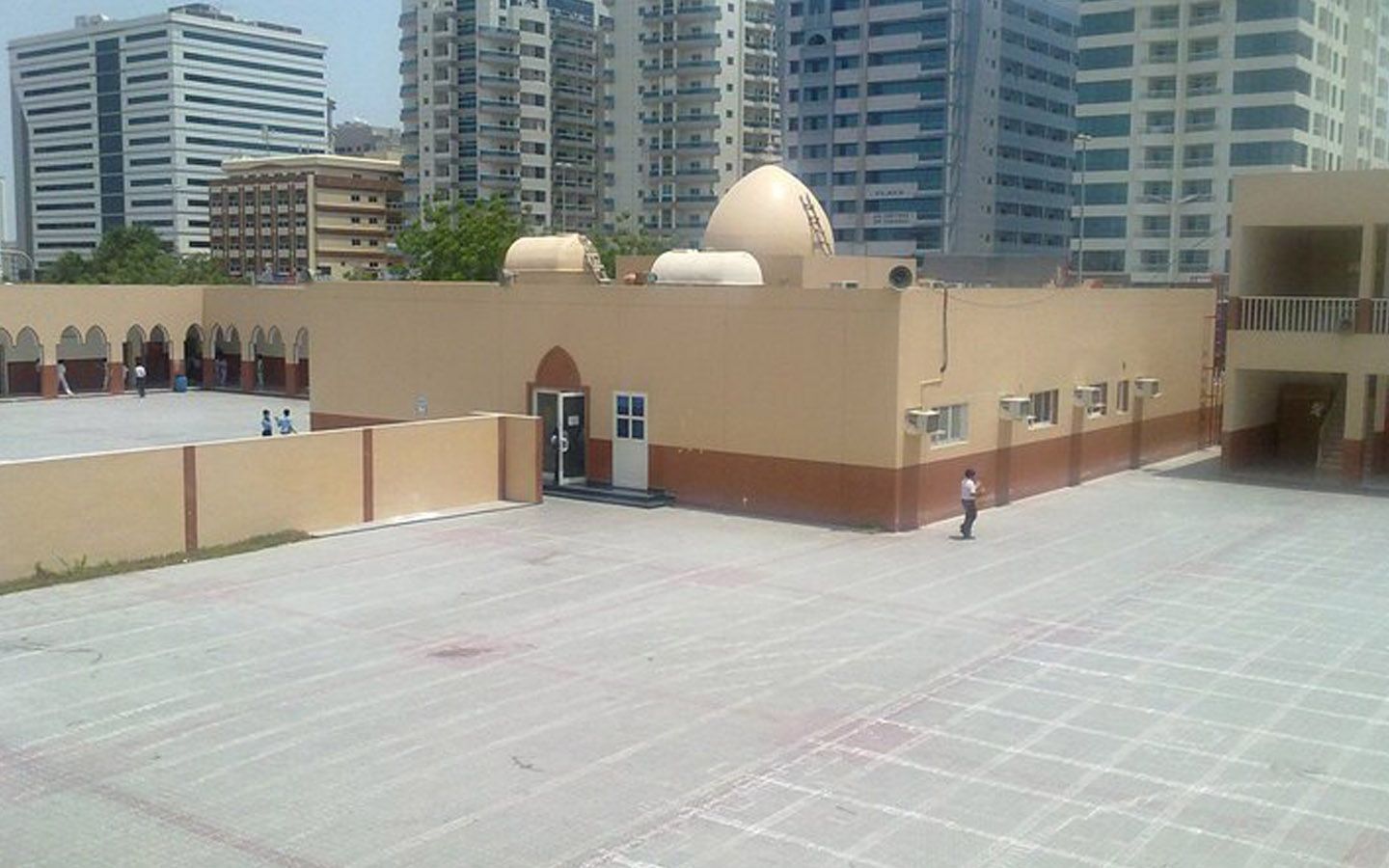 Outdoor area used for outdoor sports and other activities at H. H. Shaikh Rashid Al Maktoum Pakistani School